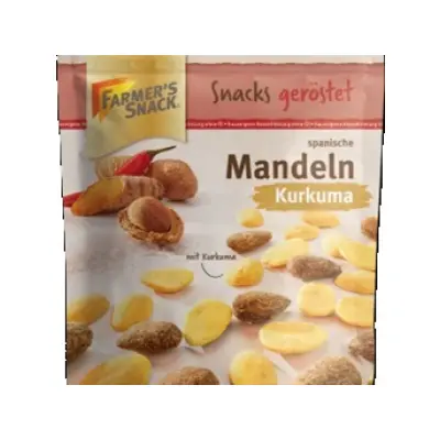 Badem pečeni i slani sa kurkumom 150g