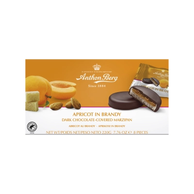 Čokoladni desert sa marcipanom, kajsijom i brendijem 220g - USKORO