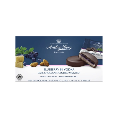 Čokoladni desert sa marcipanom, borovnicom i votkom 220g - USKORO