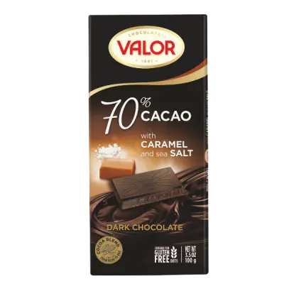 Valor čokolada 70% kakaa sa tofi karamelom i solju 100g